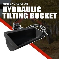 HUAYEE 800mm Tilting Bucket For 1-1.5Ton Mini excavator Hydraulic Attachment