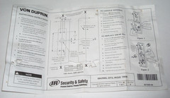 Von Duprin 996L-DT Lever Dummy Trim for 98/99 Exit Devices Satin Brass Hvy Dty