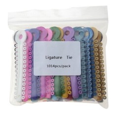 25 Colors AZDENT Dental Orthodontic Ligature Ties Elastic Rubber Bands Bracket