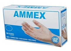 *1,000-Piece* Ammex Professional Vinyl Exam Medical Gloves Clear Medium VPF64100