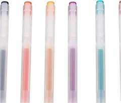 MUJI Smooth Gel Knock Type Pen 0.5mm 10 Colors Set