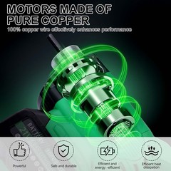 850W Cordless Concrete Vibrator With 4000mAh Battery with 5ft Shaft Rod 6000 RPM