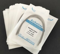 Dental Orthodontic Treatment Stainless Steel Arch Wires Round Ovoid Form