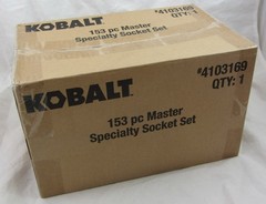 Kobalt 153-Pc Specialty Socket Set Metric/SAE Hex/Square/Torx Lifetime Warranty