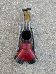 Elkhart Brass Portable Deck Gun Monitor Stand Collapsible Base 3” Wye Stinger