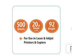Multipurpose Copy Paper 8.5×11 White Printer Paper 20lb 92 Bright 500 Sheets