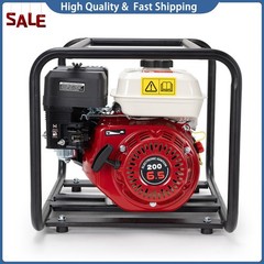 2 Inch Gas Powered Water Pump 6.5HP 4-Stroke Cast Iron Semi Trash Drainage Tool