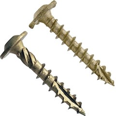Heat Treated Steel Wood Screws Triple Coated Torx Drive 1.5×0.53in Modified Head