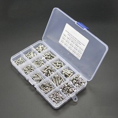 US 500pcs Stainless Steel Hex Socket Cap Head Bolts Screws Nuts M3 M4 M5 304 Kit
