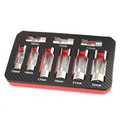 10-22mm Oxygen Sensor Tool Kit: 9Pcs Socket Wrench for Sensor Removal&Install