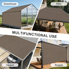 Cool Area Sun Shade Cloth with Grommets 8×10 FT Shade Panel Shade Tarp Screen…