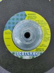 4 SCOTSMAN Metal Grinding Cutting Disc Abrasive Wheel Set USA 9″X1/4″ NOS Lot
