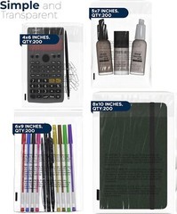 Poly Bags With Suffocation Warning 4X6″, 5X7″, 6X9″, 8X10″ – Small Combo Pack Of