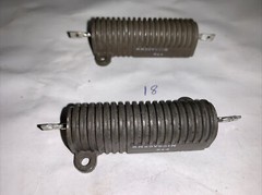 Dale wire wound 900 Ohm 40 Watt Black Resisters Quantity Of (2) *NEW*