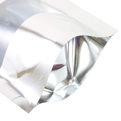 200 Silver Stand-Up Dry Food Mylar Pouches for Seeds and Grains