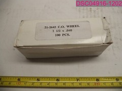 QTY=200; (2 Boxes of 100) Cut Off Wheels 1-1/2″ X 0.040″ 21-2642