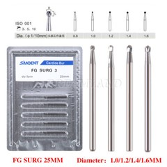 Cirugía quirúrgica dental Fresas redondas de carburo de tungsteno FGXL 2 3 4 5
