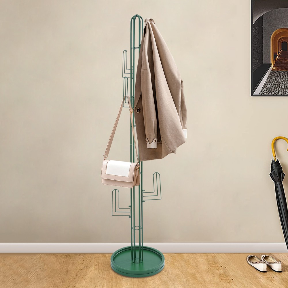 Clothing Rack Stand, Freestanding Coat Rack, Cactus Shape Clothing Stand