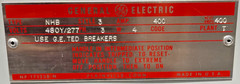 GE 400 Amp 480Y/277V MLO Panelboard 3PH 4W NHB 🟦