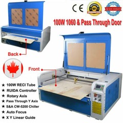 DSP 100W 1060 Laser Engraver Machine Ruida 6445G Linear Rail CW-5200 Chiller CA