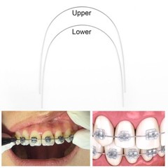 AZDENT Dental Ortho Braces Bracket Mini Roth.022 Hook 345/Arch Wire Round Nature