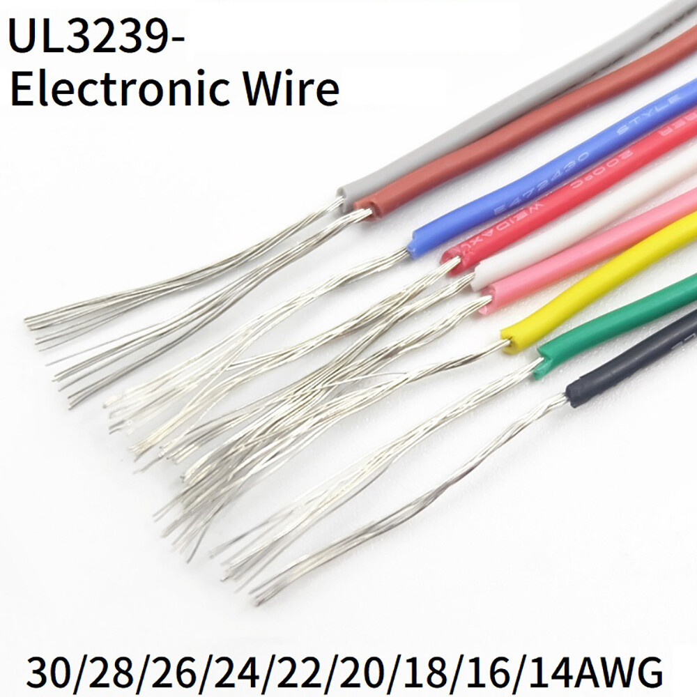 30AWG-14AWG UL3239 Insulated Electronic Cable Copper Wire Flexible Soft Silicone