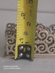 Brighton Scroll Office Business Card Holder Geneva Collection Silver Plated