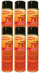 QTY6 Polymat 797 High-Temp Spray Glue Adhesive Can BONDS FABRIC TO PLASTIC