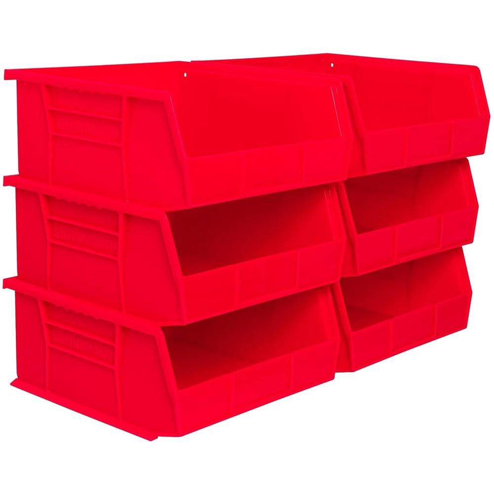 Akro Mils 30235 Stackable Plastic Storage Bins Space Saving Plastic Storage