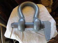 LARGE 1 3/4″ SWL 32 TON USED KNOCK OUT SHACKLE 1 3/4″ PIN 32 POUNDS FREE SHIP