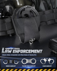 Handcuff Case Quick Release to Handcuffs, Molle Handcuff Pouch Fit