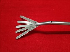 Laparoscopic Fan Retractor 5 Blades Articulation 10mmx330mm Reusable Instruments