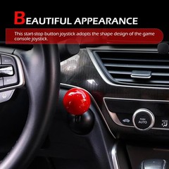 CyperFair Push Start Button Cover, Stylish Ball-type Joystick Start Protectiv…