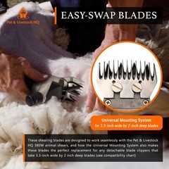 Sheep Shears Heavy Duty with 6 Adjustable Speeds – Professional Electric Clipper
