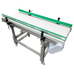 59×19.7in PU Belt Conveyor Machine Food Inclined Conveyor110V 120W Highly Adjust