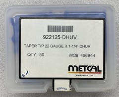 Metcal 922125-DHUV Dispensing Needle, Blue Tapered Tip, 22 Gauge, 50/Box