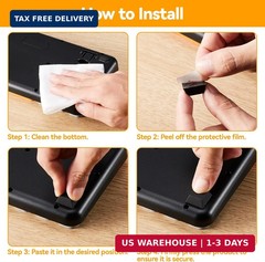 Rubber Feet for Electronics, Adhesive Rubber Feet 16PCS, Black Rubber Bumpers Se
