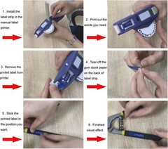 5PK Dymo 3D Embossing Label Tape 9mm for Dymo Organizer Xpress Label Maker 3/8″