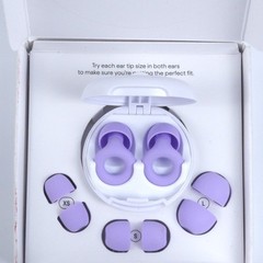 Loop Quiet 2 Ear Plugs Violet Noise-Reducing Earplugs NRR 14dB SNR 24dB