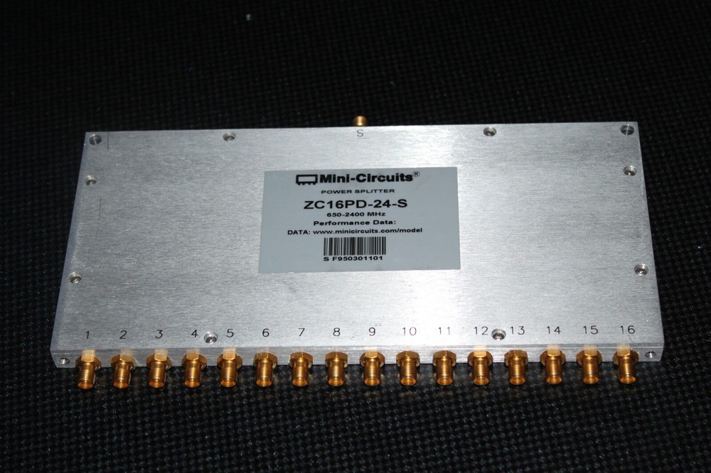 Mini-Circuits ZC16PD-24-S, 16-Way SMA Power Splitter Combiner 650MHz – 2400 MHz
