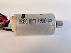 Hobby Motors TR390 6VDC Wiring Harness w/ Motor (13000RPM, 9mm, 18AWG) Lot of 5