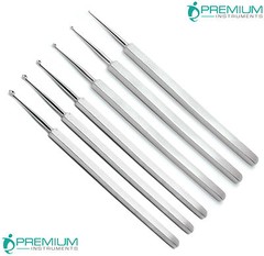 6 Pcs Meyhoefer Chalazion Ear Curette #-1,#0,#1,#2,#3,#4 Surgical ENT Instrument