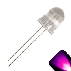 5 x LED 10mm Pink Ultra Bright Water Clear Round Top LEDs Light Lamp RC Car