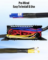 Waterproof Fuse Relay Box Pre-Wired, 6 JD1912 Relay Slots and 11 ATC/ATO Blad…