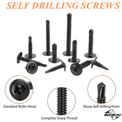 Truss Head Screw Assortment – 160 Pcs #8 Self-Tapping, 410 Stainless Steel