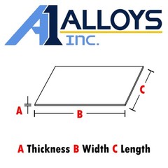 Bimetal Flat Bar .75″ 2″ x 60″ 1/2 Aluminum 1/2 Steel Transition Insert Welding