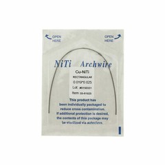 Dental Orthodontic Cu NiTi Copper Nickel Titanium Arch Wire Rectangular Round
