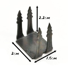 50PC Tire Puncture Spikes Heavy Portable Duty Carbon Steel Triangle RoadSpikes #