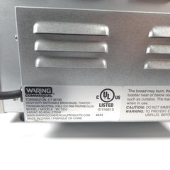 Waring Commerical WCT855 four slice bread/bagel toaster. 240VAC, 2700W w/ Plug