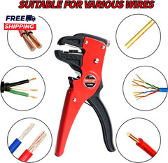 Automatic Quick Strip Wire Stripper and Cutter Eagle Nose Pliers (7-Inch) Cable